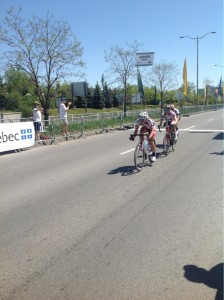 Image du trio de tête avant le regroupement 