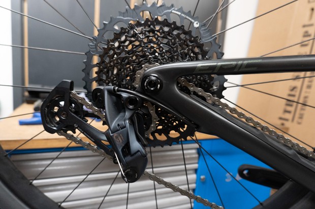 Dérailleur arrière SRAM GX Eagle sur Specialized Epic