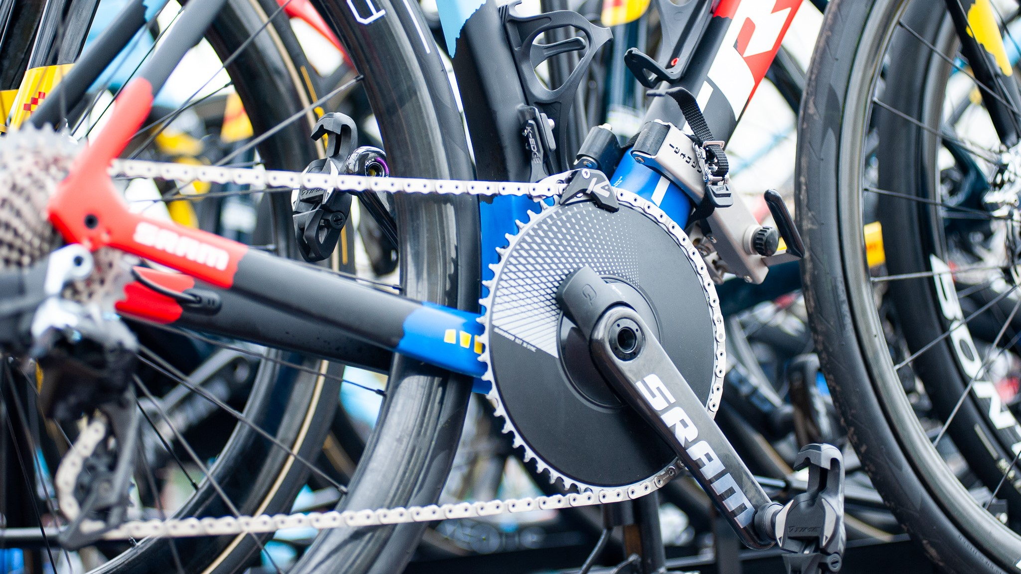 Vélo de l'équipe Trek Domane à Paris Roubaix