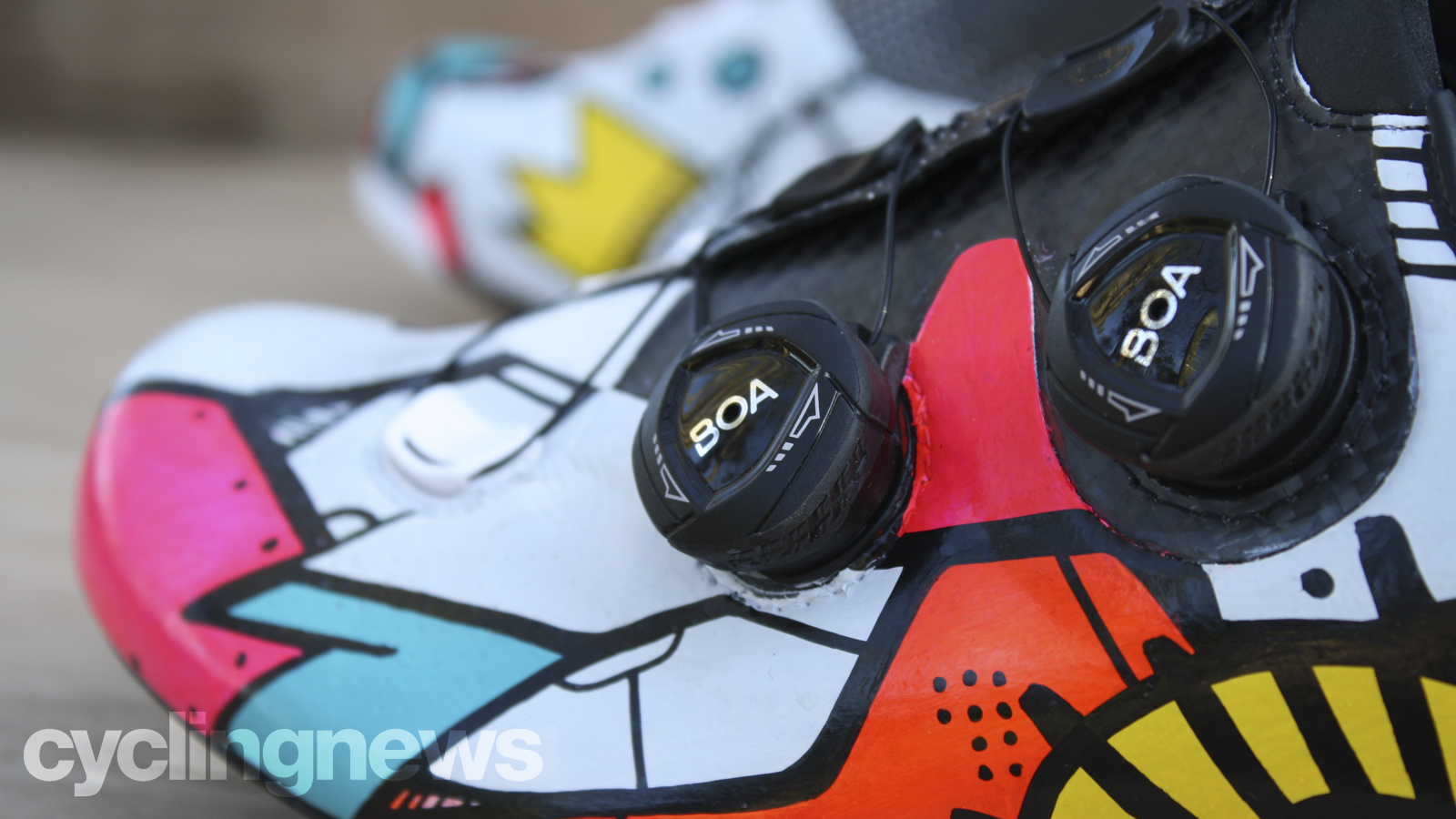 Chaussures de cyclisme Suplest Edge+ Pro personnalisées par Hasie and the Robots