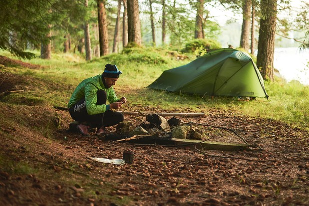 Camping sauvage dans les Highlands d'Ecosse