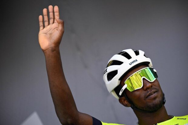 Tour de France 2023: Biniam Girmay of Intermarche-Circus-Wanty pictured at the start of stage 7