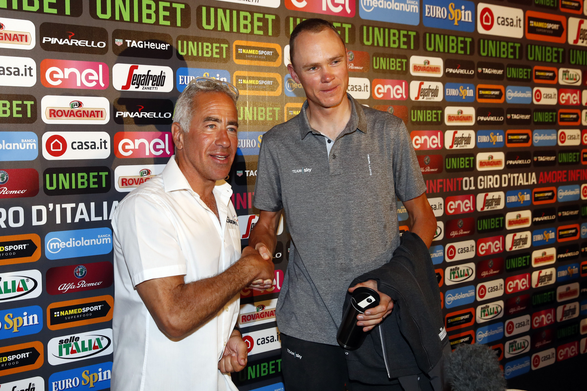 Sylvan Adams et Chris Froome