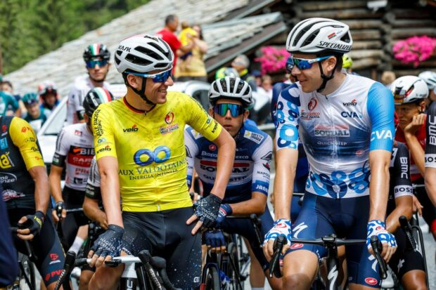 Darren Rafferty at the start of the final stage of the Giro Ciclistico Internazionale della Valle d