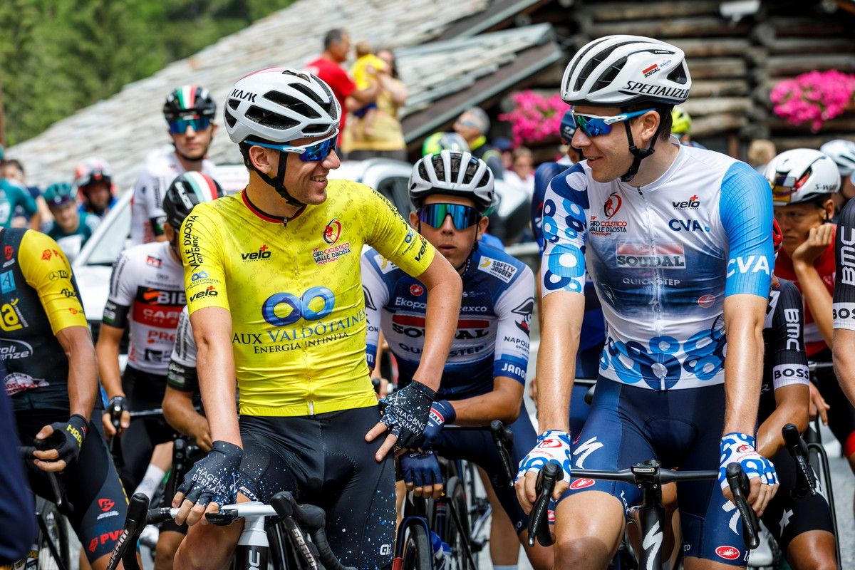 Darren Rafferty at the start of the final stage of the Giro Ciclistico Internazionale della Valle d