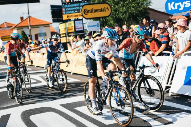 Tour de France 2023: Fabio Jakobsen (Soudal-QuickStep) and Caleb Ewan (Lotto-Dstny) come over the line on stage 10