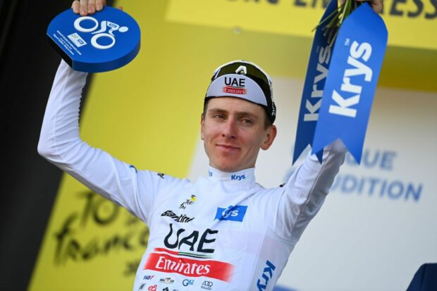 Tour de France: Tadej Pogacar on the podium of best young rider after stage 18