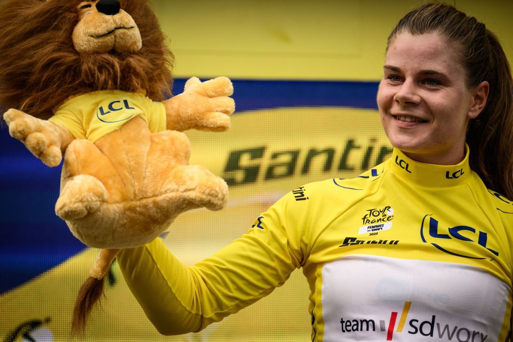 Lotte Kopecky (SD Worx) claims the first yellow jersey of the 2023 Tour de France Femmes