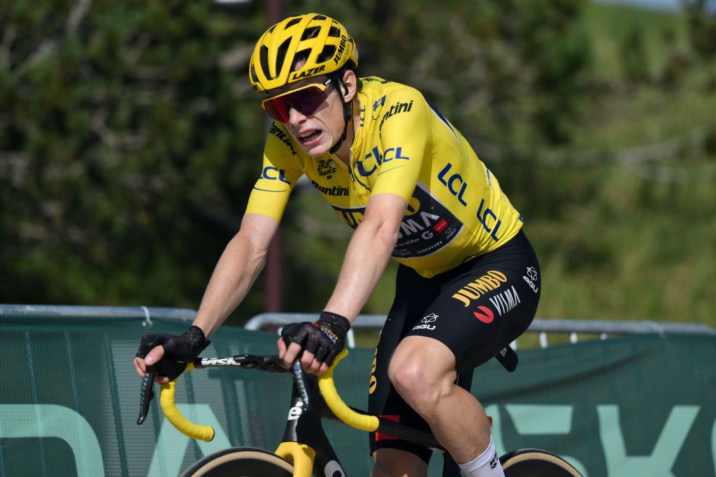 Jonas Vingegaard loses eight seconds to Tadej Pogacar on the Puy de Dome on stage 9 at the Tour de France