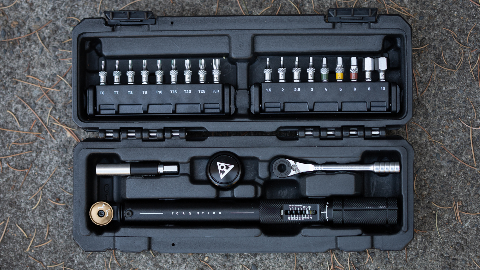 Étui Topeak Torq Stick Pro et accessoires inclus