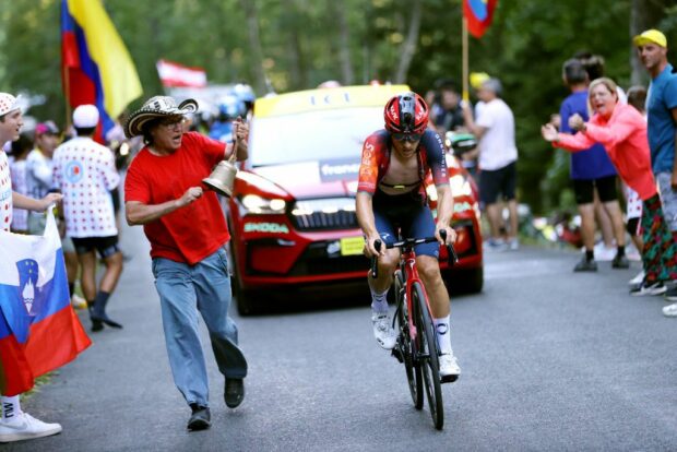 Michal Kwiatkowski on his way to winning state 13 at the Tour de France