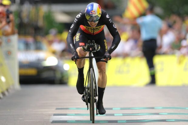 Tour de France: Wout van Aert (Jumbo-Visma) set the fastest time until Tadej Pogacar then Jonas Vingegaard surpassed him on stage 16