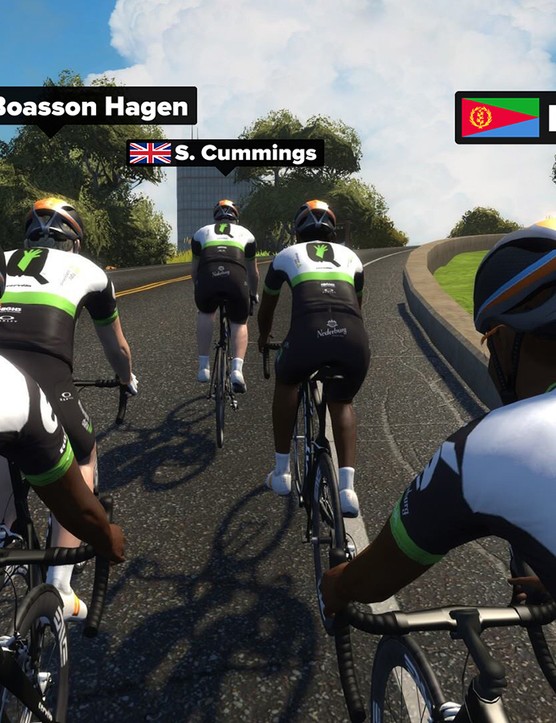 Team Dimension Data pour le camp d'entraînement en ligne de Qhubeka