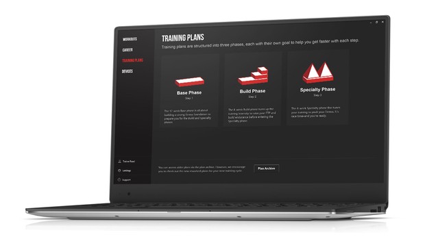 Les plans d'entraînement de TrainerRoad sont divisés par phase, type de conduite et heures d'entraînement disponibles