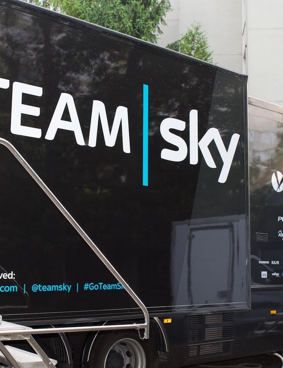 Le camion-cuisine Team Sky