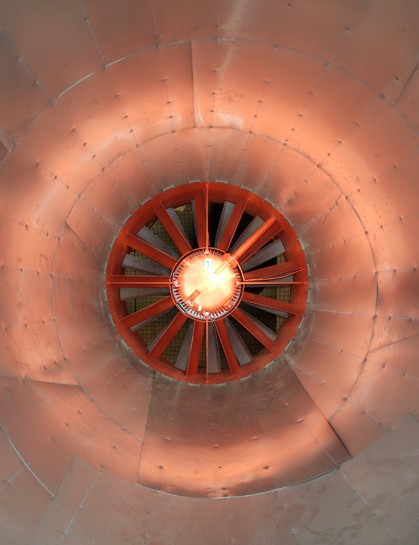 L'un des quatre ventilateurs du tunnel
