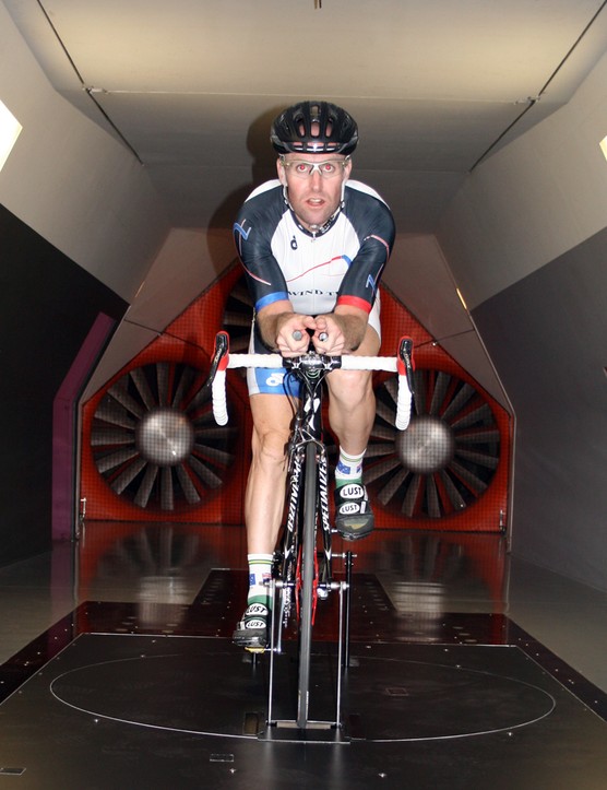 Test d'une des positions dans le tunnel