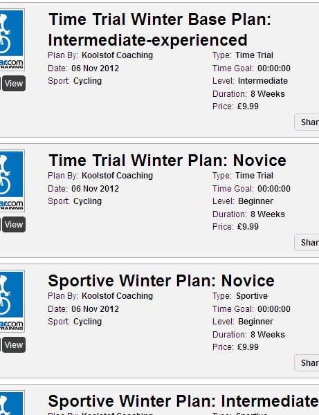 Sept nouveaux plans d'entraînement d'hiver sont maintenant disponibles sur Le Dérailleur Training