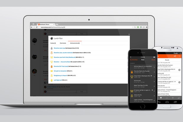 Strava lance les réalisations annuelles pour 2015