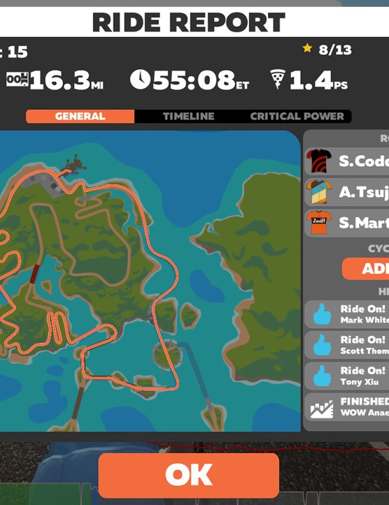 Accédez à vos données de trajet sur Zwift