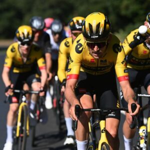 Jumbo-Visma riders during the 2023 Tour of Luxembourg