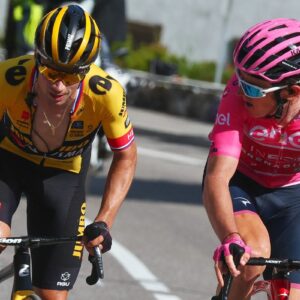 Primoz Roglic and Geraint Thomas at the 2023 Giro d