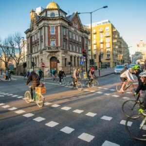 Commuters in London