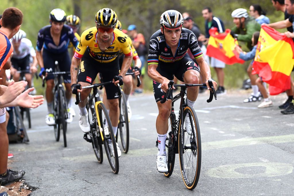 Remco Evenepoel and Primoz Roglic at the Vuelta a Espana