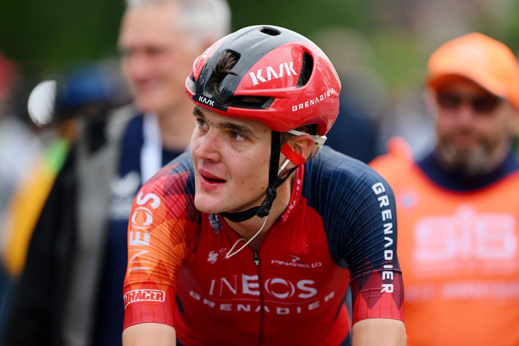 Pavel Sivakov (Ineos Grenadiers) after coming second at the Grand Prix Cycliste de Montréal