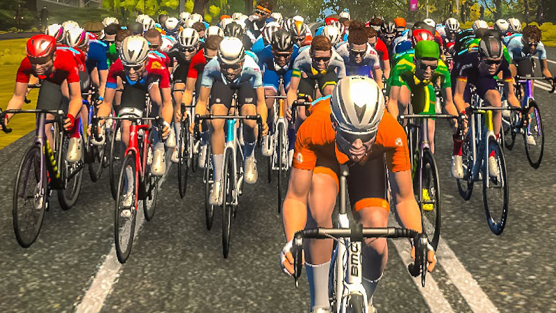 Une capture d'écran du gameplay de Zwift