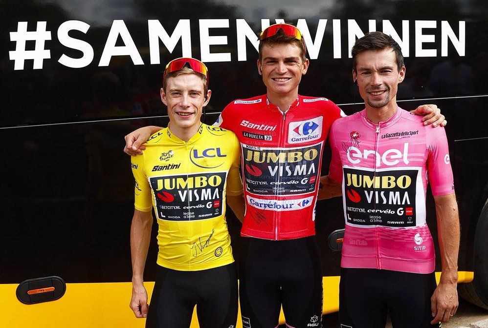 Jonas Vingegaard, Sepp Kuss and Primož Roglič won the three Grand Tours in 2023