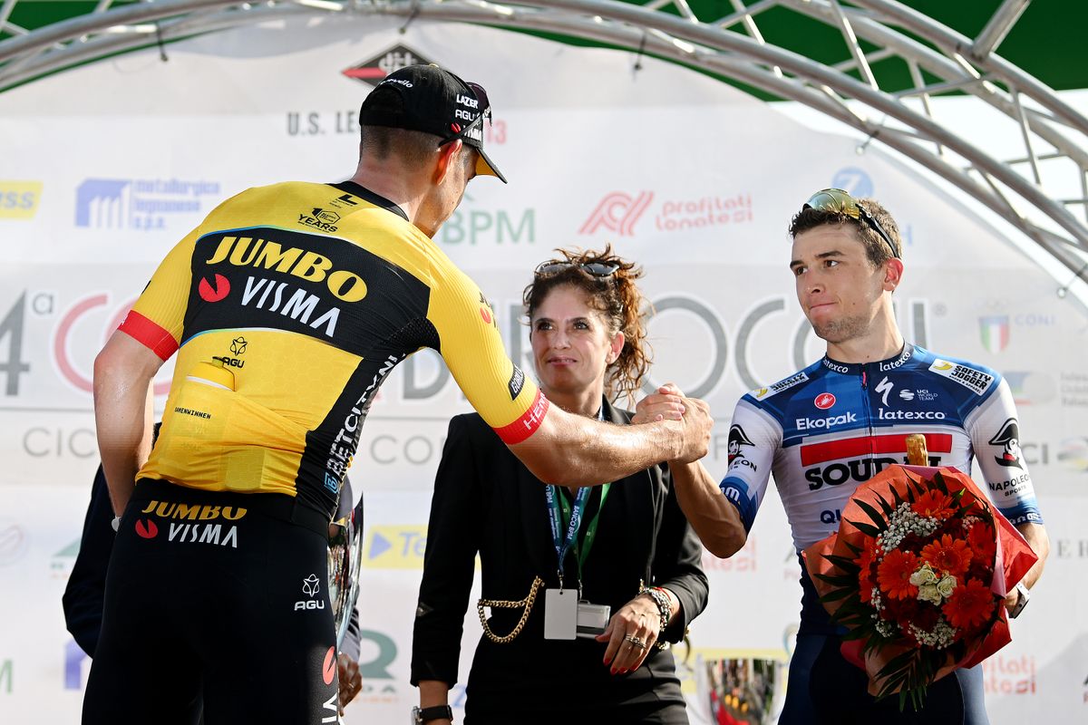 Jumbo-Visma and Soudal-QuickStep were both on the podium at yesterday
