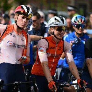 Demi Vollering and Lorena Wiebes both lined up for the Dutch team at the Road World Championships in 2023 and will also be on the start line for the Gravel World Championships