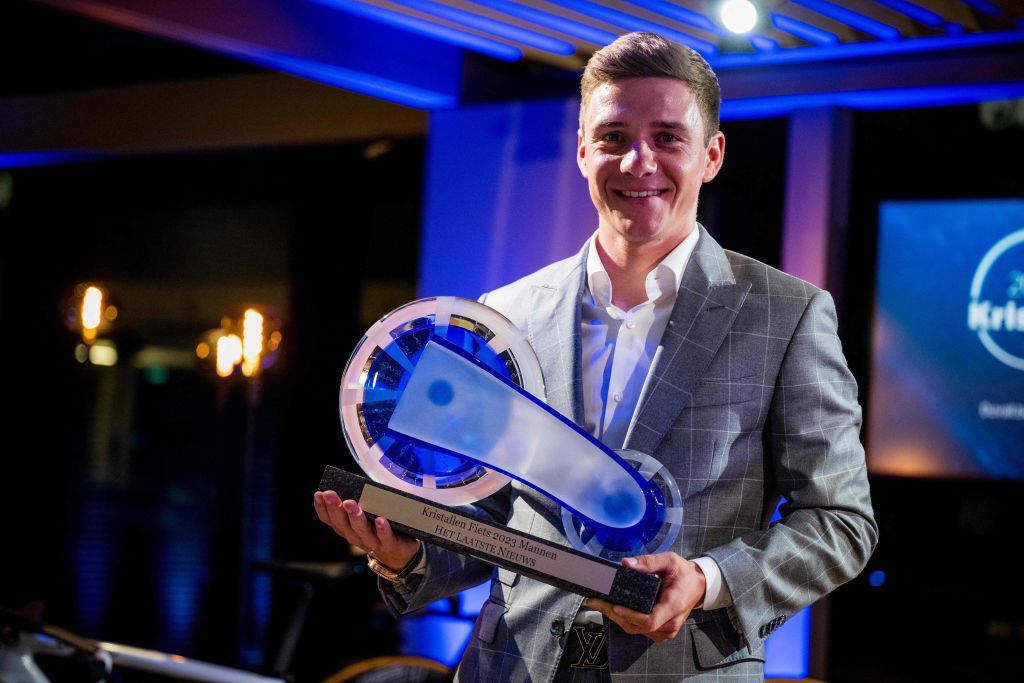 Remco Evenepoel (Soudal-QuickStep) won the Crystal Bike award for best male Belgian rider on Tuesday night