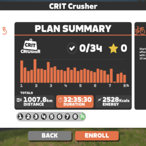 A screenshot from Zwift