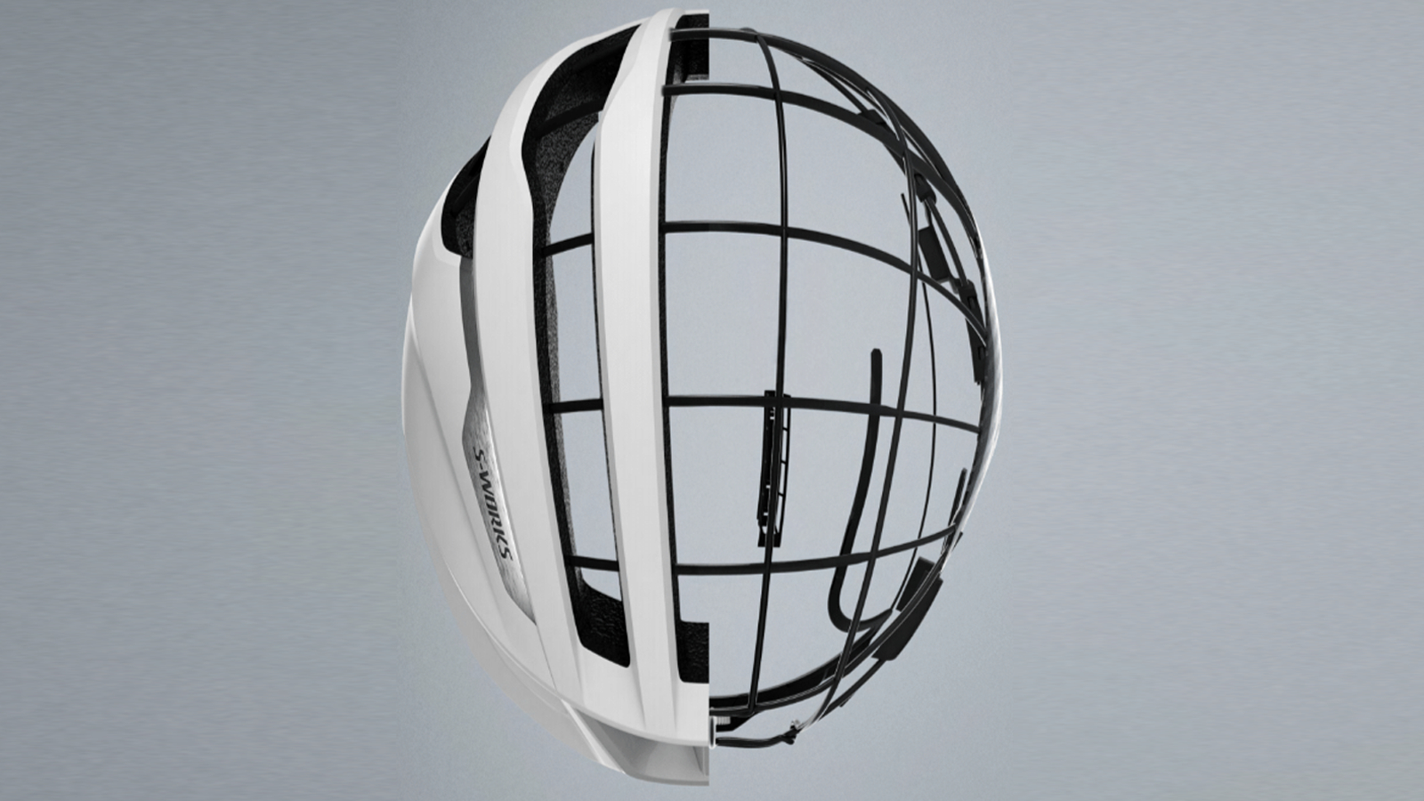 Une vue éclatée du S-Works Prevail 3, montrant l'Aircage à l'intérieur
