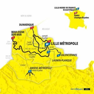Tour de France 2025 route