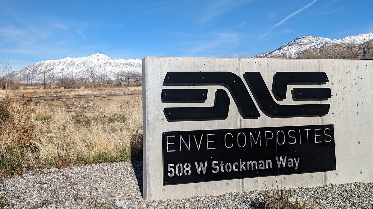 Enve composites factory sign