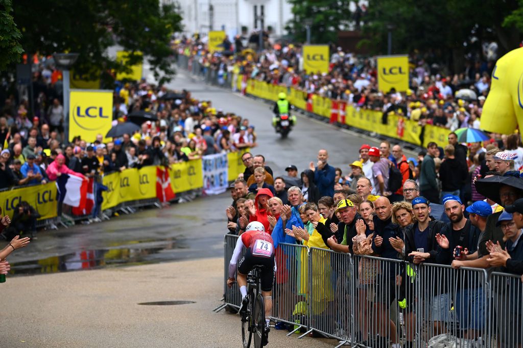 Huge crowds cheer on the riders in Copenhagen in Tour de France 2022