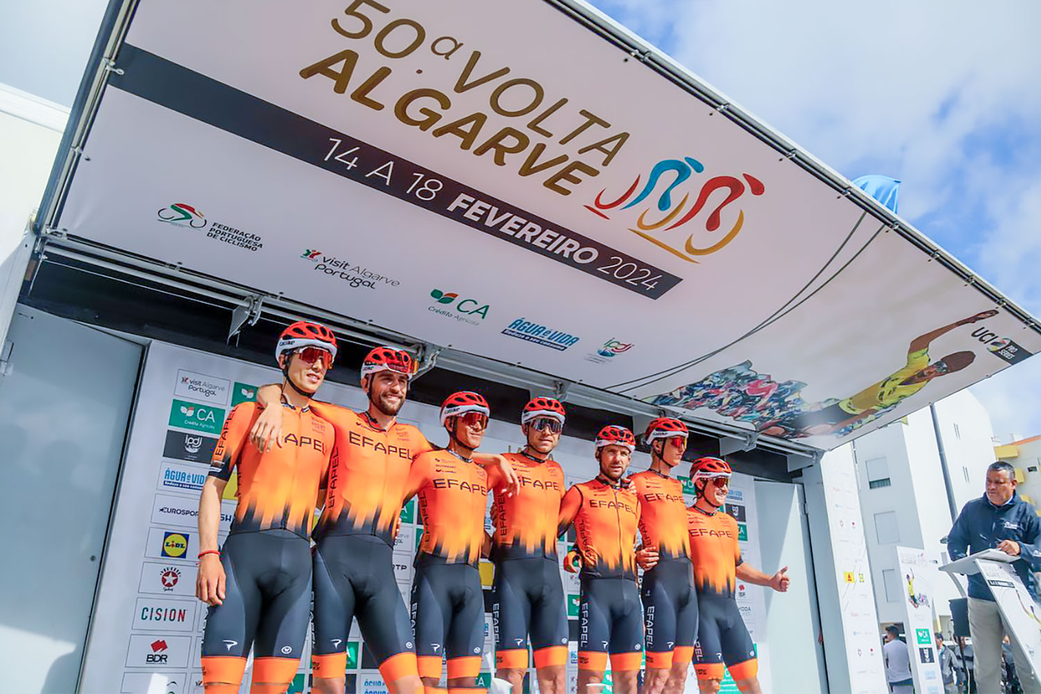 L'équipe Efapel à la Volta ao Algarve 2024