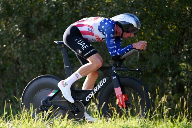 Brandon Mcnulty (UAE Team Emirates) last competed in an ITT at 2023 Tour Luxembourg