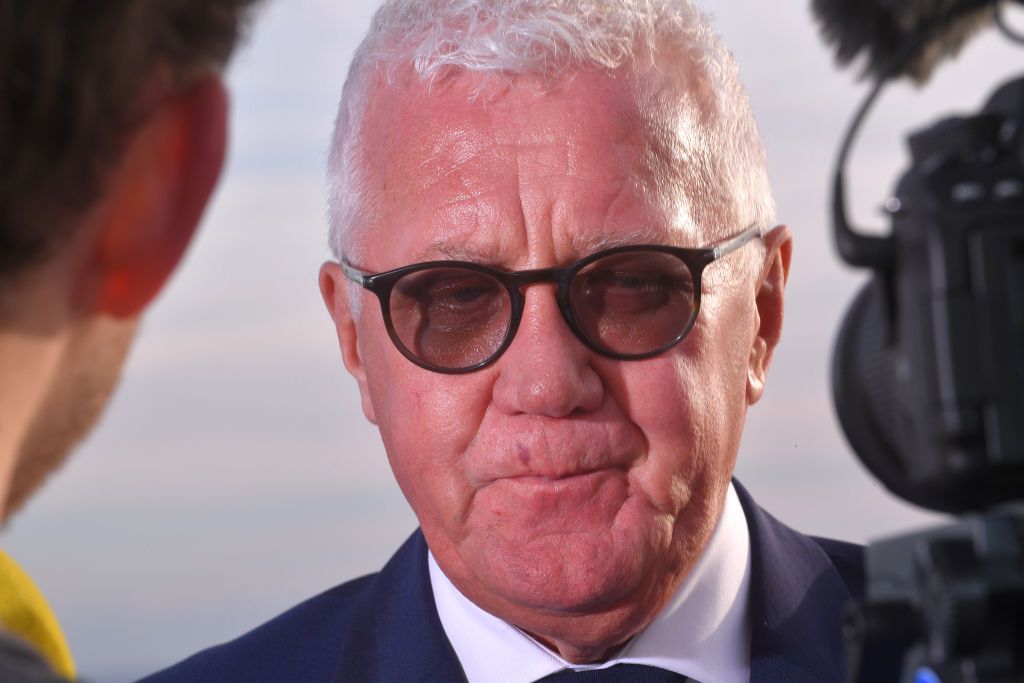 Patrick Lefevere, CEO Manager of Team QuickStep Floors at a Media Day in 2018