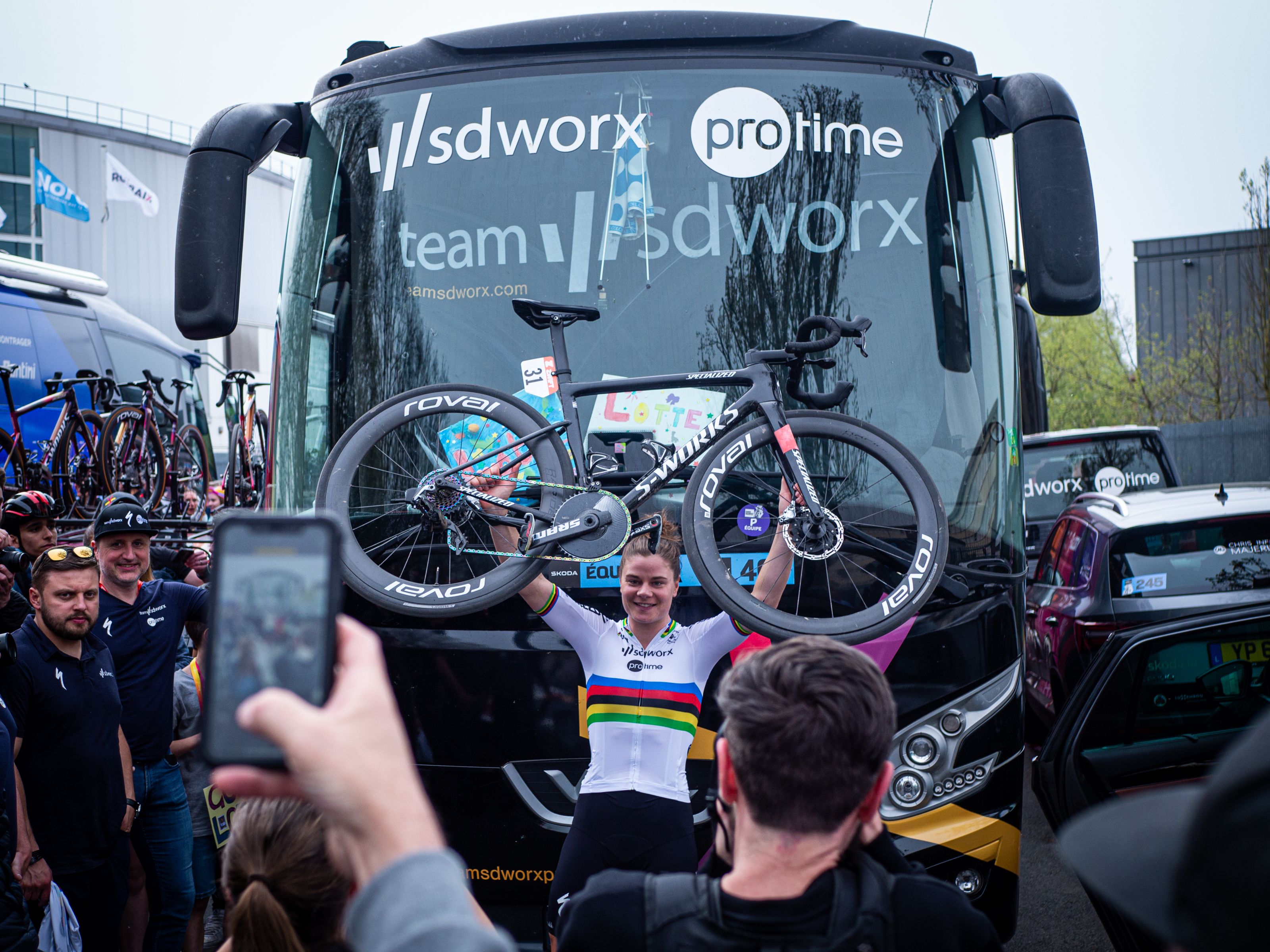 Le S-Works Tarmac SL8 de Lotte Kopecky de Paris Roubaix