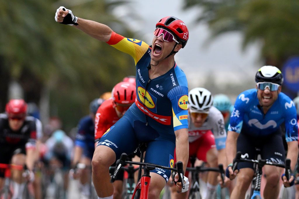 Jonathan Milan won a stage at Tirreno-Adriatico