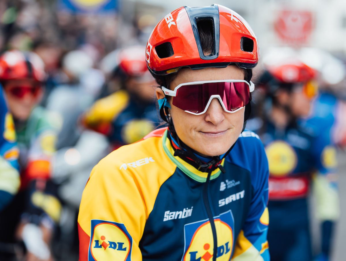 Picture by Andrew SmithSWpixcom 27032024 Cycling 2024 Dwars Door Vlaanderen Elizabeth Deignan of Lidl Trek