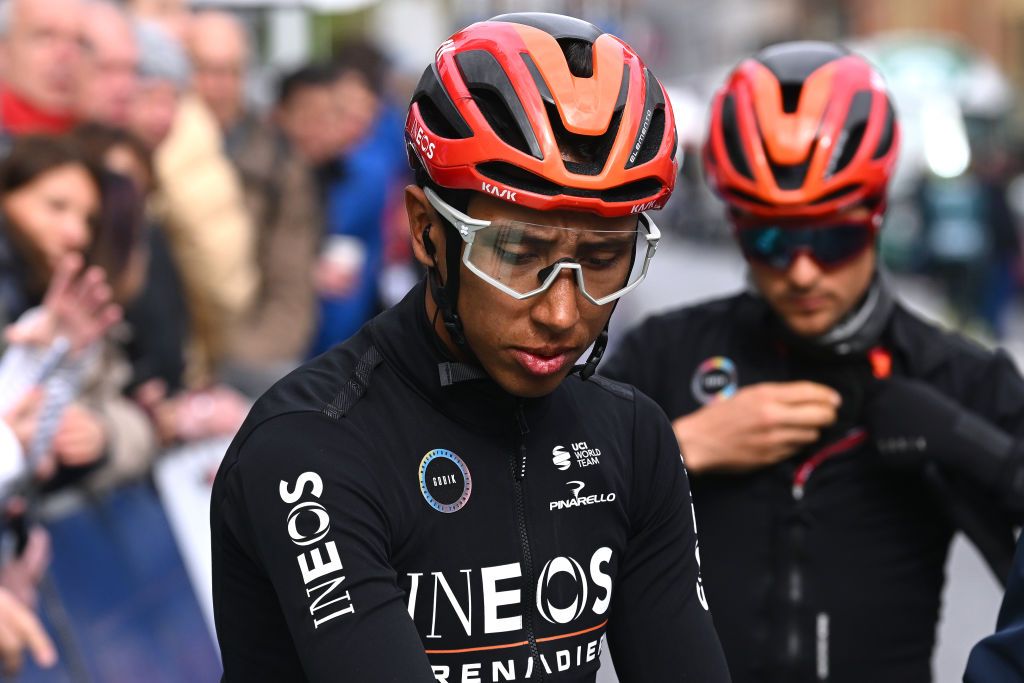 Egan Bernal and Tom Pidcock endured contrasting fortunes at Liege-Bastogne-Liege