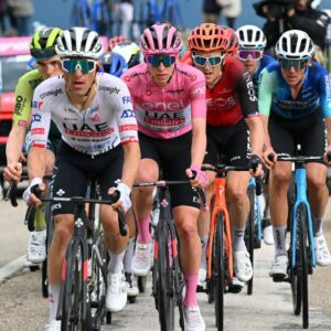 Tadej Pogacar on stage 10 at the Giro d