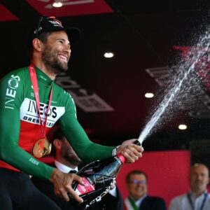 Filippo Ganna wins stage 14 time trial at the Giro d
