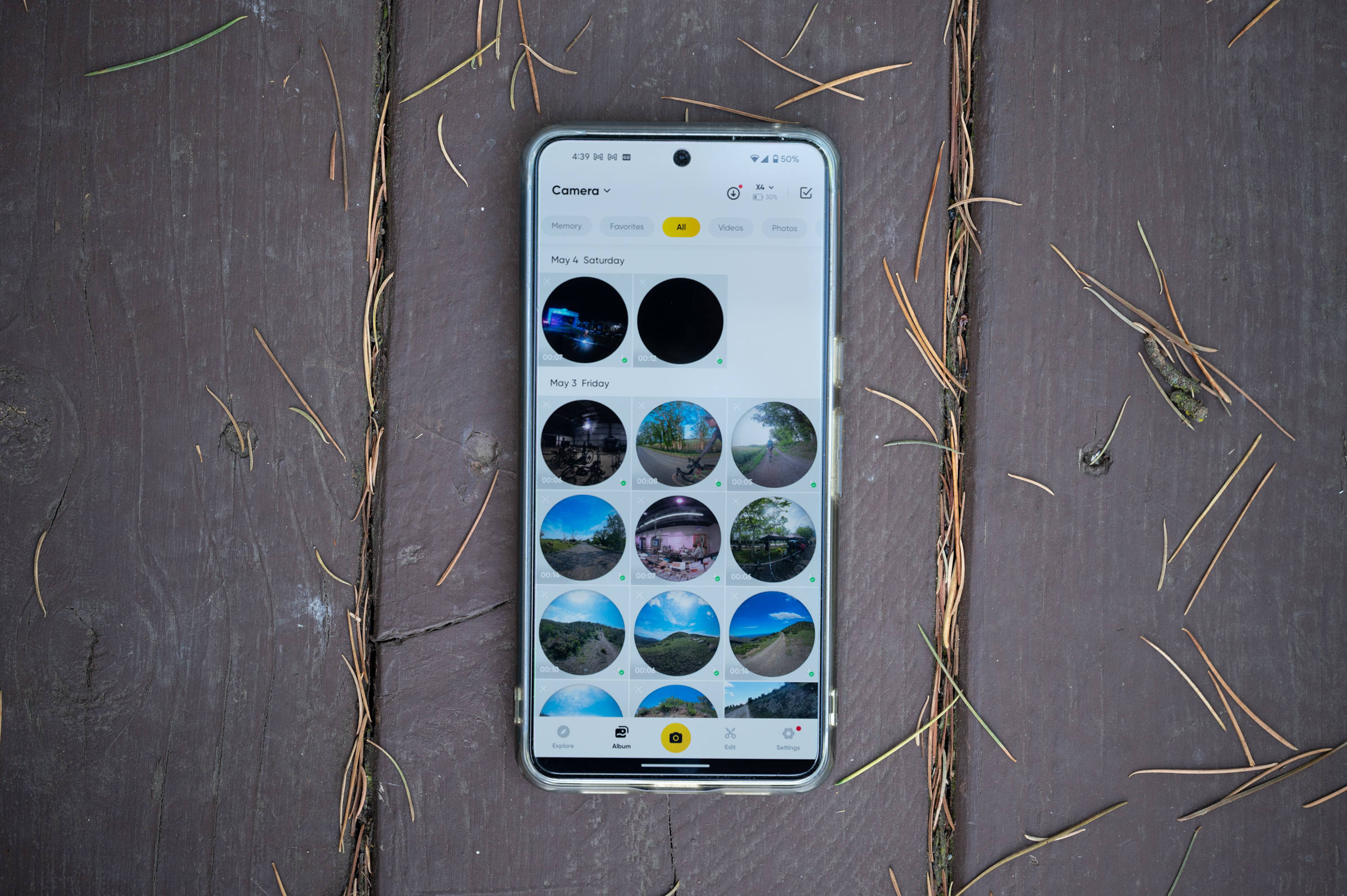 L'Insta360 X4 en fonctionnement
