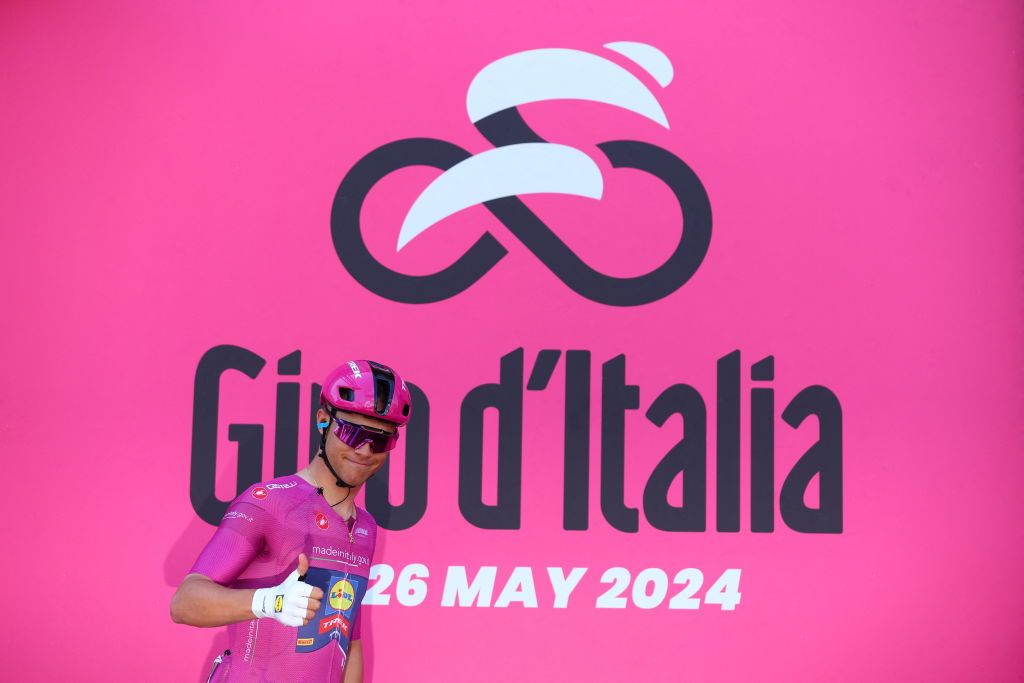 Jonathan Milan (Lidl-Trek) before stage 5 of the Giro d